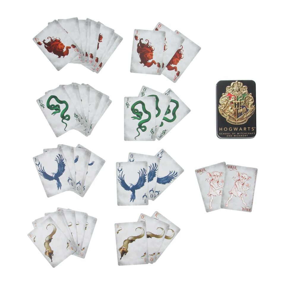 Harry Potter Hogwarts Playing Cards With Storage Tin