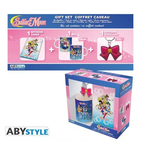 SAILOR MOON MUG, NOTEBOOK AND KEYRING