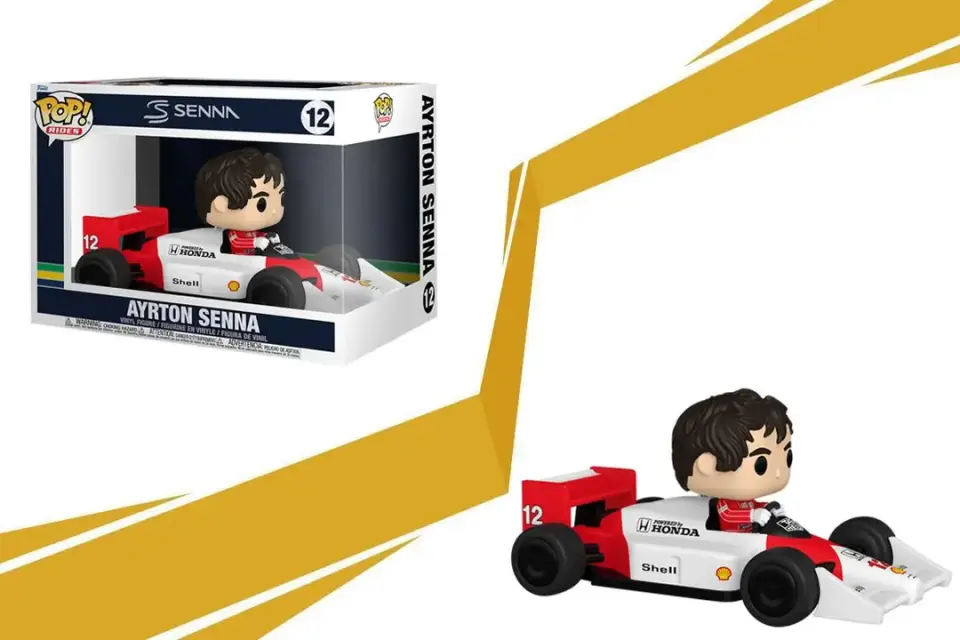 Ayrton Senna in Mclaren F1 Car POP Figure
