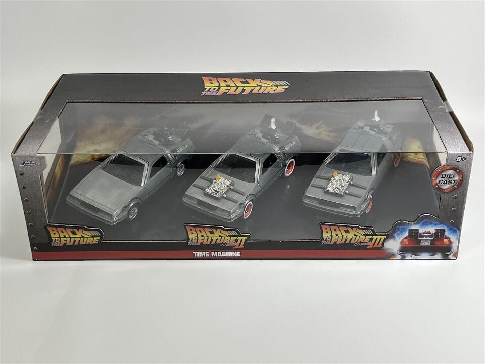 Jada 1/32 Gelece Dönüş Zaman Makinesi Film Araçları 3'lü Set