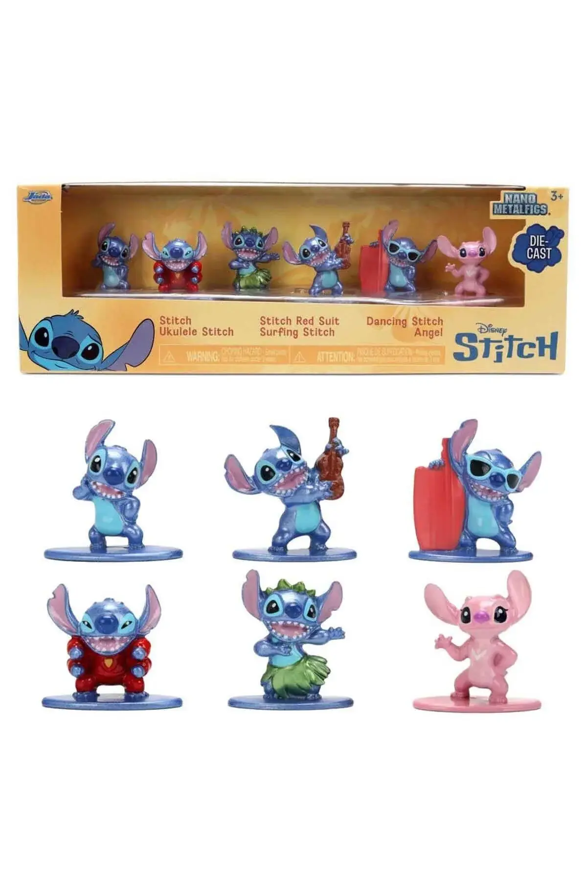 Jada Stitch Nano 6'lı Diorama Figür Paketi