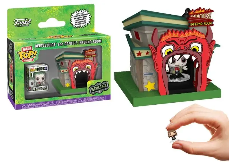 Funko Bitty Pop Towns Beetlejuice - Beetlejuice And Dante's Inferno Room
