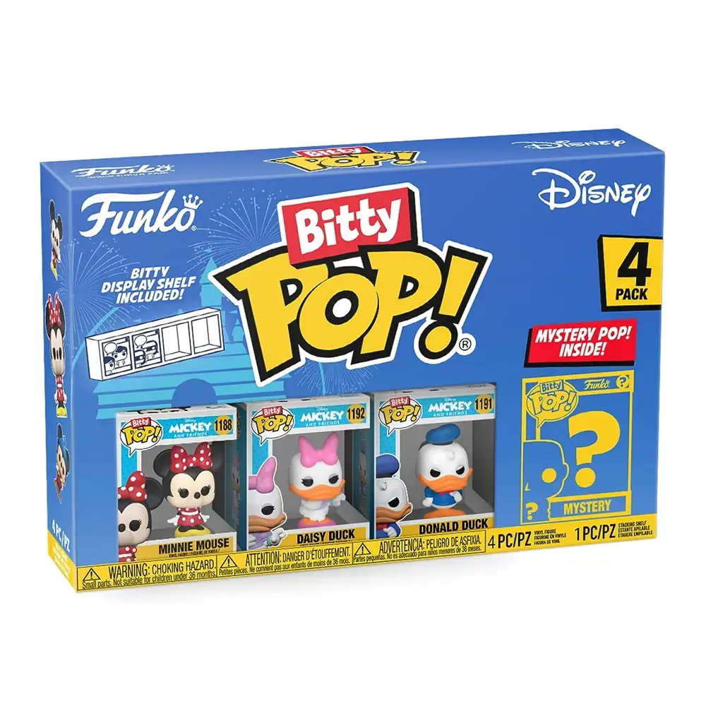 Funko Bitty Pop! Disney – Minnie, Daisy Duck, Donald Duck 4lü Paket