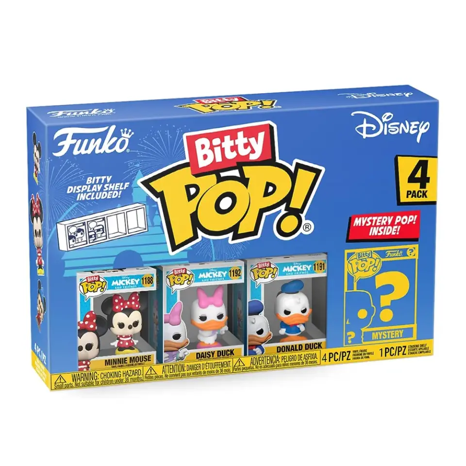 Funko Bitty Pop! Disney – Minnie, Daisy Duck, Donald Duck 4lü Paket