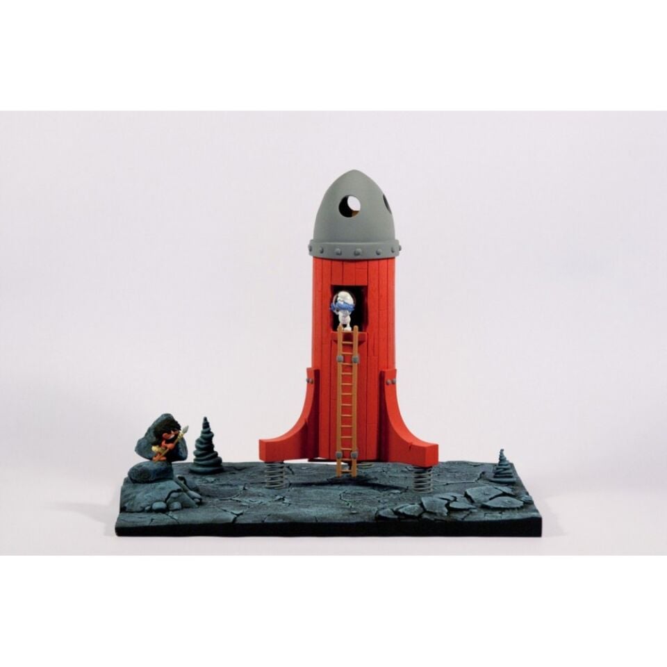 Fariboles Smurf landscape without rocket