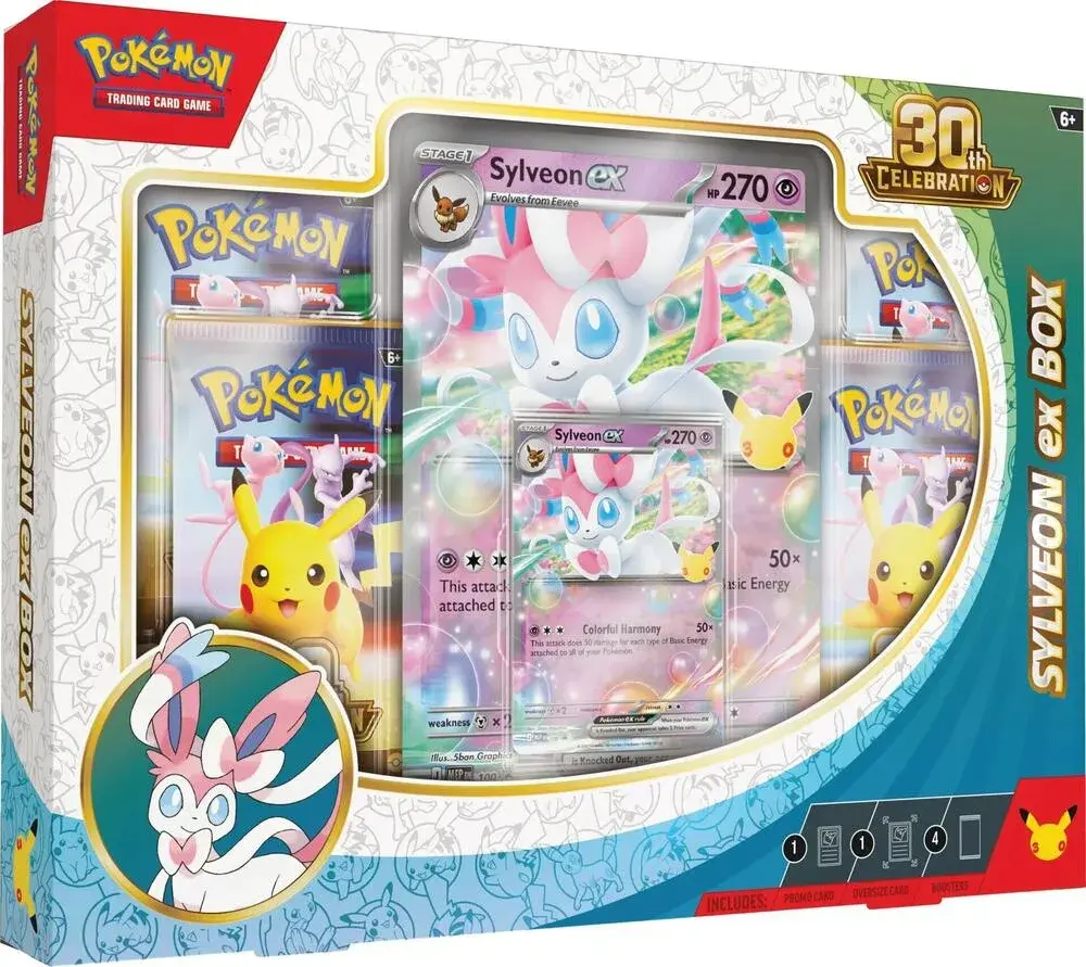 Pokemon - 30th Celebration Sylveon ex Box (İngilizce)
