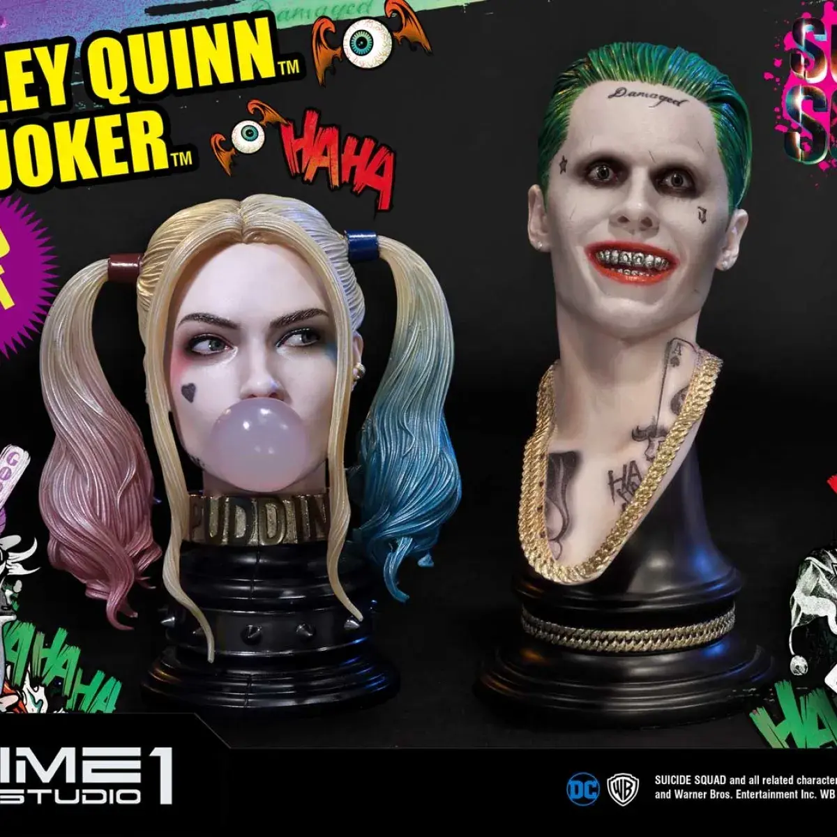 Suicide Squad (Film) Harley Quinn & The Joker Head Set