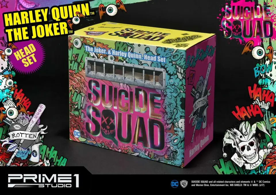 Suicide Squad (Film) Harley Quinn & The Joker Head Set