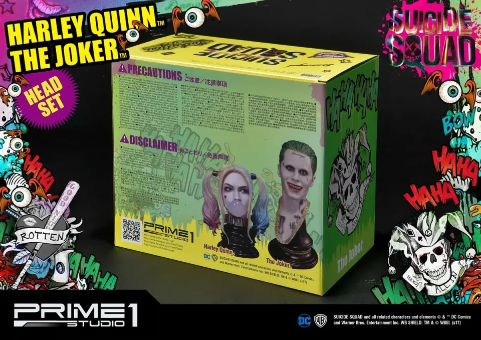 Suicide Squad (Film) Harley Quinn & The Joker Head Set