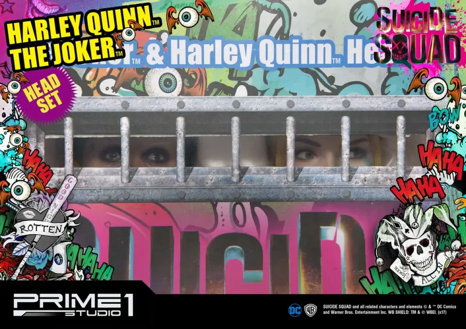 Suicide Squad (Film) Harley Quinn & The Joker Head Set