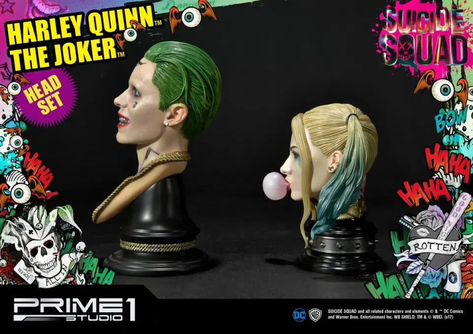 Suicide Squad (Film) Harley Quinn & The Joker Head Set