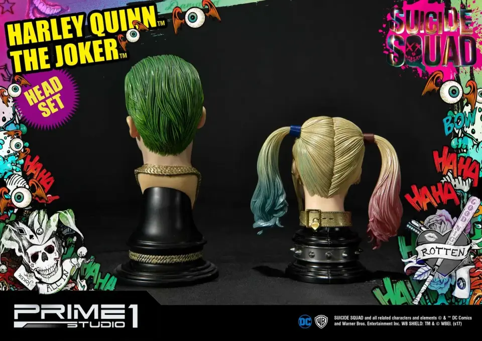 Suicide Squad (Film) Harley Quinn & The Joker Head Set