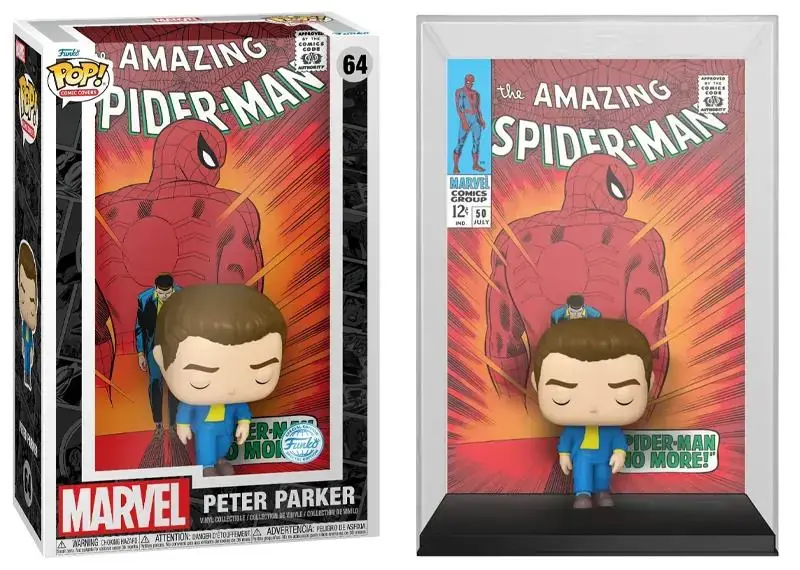 Funko Pop Comic Covers Marvel The Amazing Spider-Man - Peter Parker Special Edition No:64
