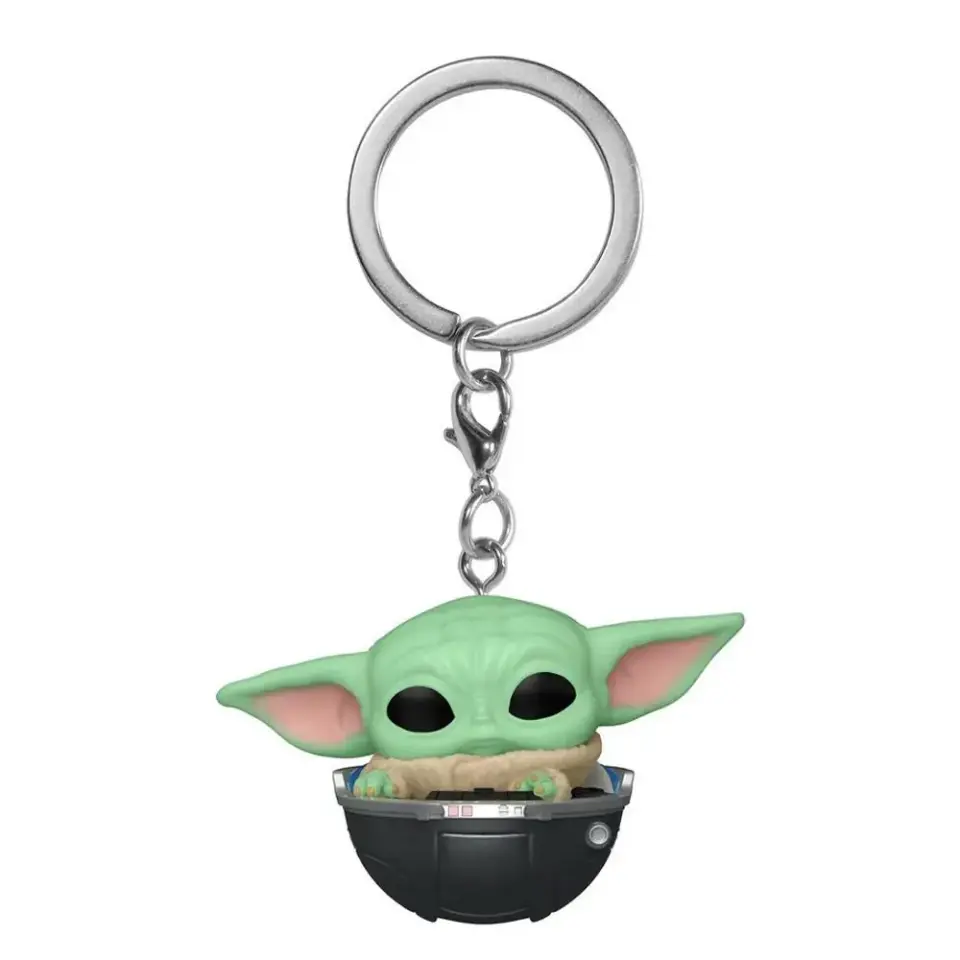 Grogu in Hovering Pram POP Keyring