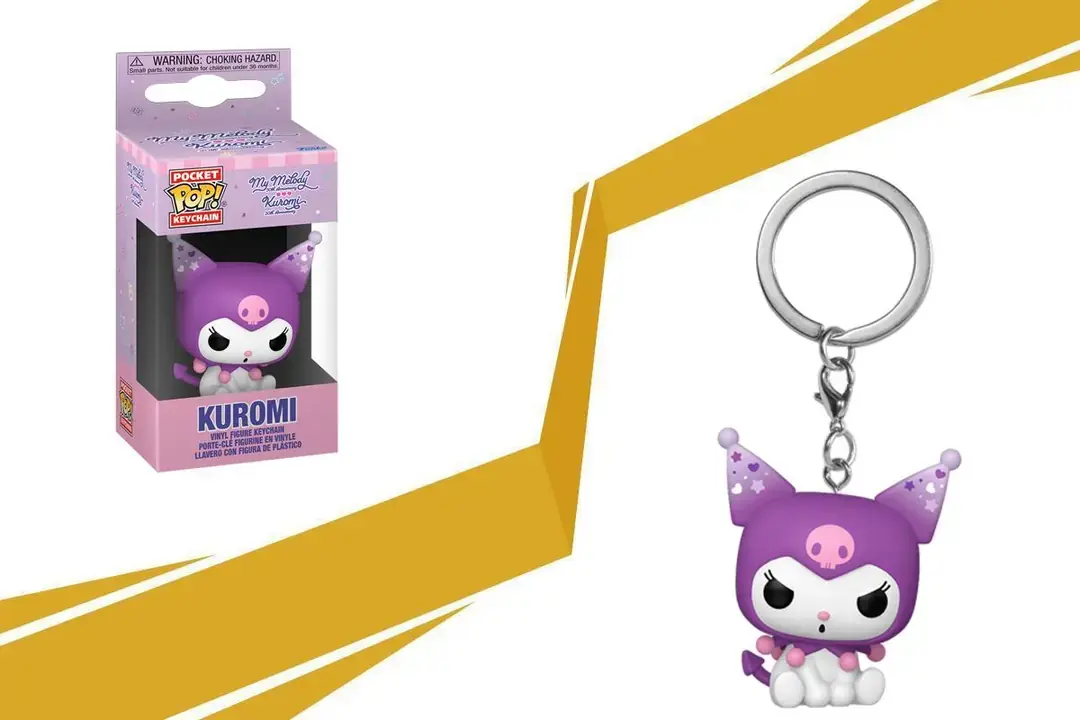 Hello Kitty Kuromi 20th Anniversary POP Keyring